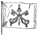 Flag of the Papal States, 1881