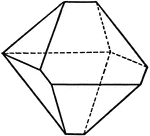 A distorted octahedron.