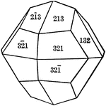 "The diploid is a rare form found only in this class. It is composed of twenty-four faces which correspond to one-half the faces of a hexoctahedron." &mdash; Ford, 1912