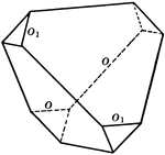 "The faces of the tristetrahedron correspond to one-half the faces of a trapezohedron." &mdash; Ford, 1912