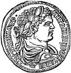 A Roman coin.