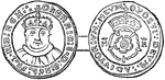"Coin of Henry VIII" &mdash; Lardner, 1885