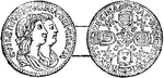 "Coin of William and Mary." &mdash; Lardner, 1885