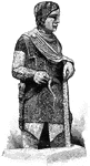 "Ancient Statue of Gallic Chief." &mdash; Greenough, 1899