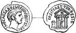 "Coin of C&aelig;sar." &mdash; Greenough, 1899