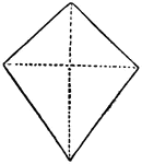 "A four-sided figure, formed of 2 unequal isosceles triangles on different sides of a common base." &mdash; Williams, 1889