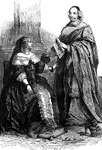 Anne of Austria and Cardinal Mazarin.