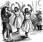 "Dancing girls of Mexico." —The Popular Cyclopedia, 1888