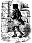 Scene from the story, <em>The Chimes- A Goblin Story.</em>