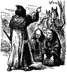 A scene from the story, <em>Robin Hood and His Merry Men.</em>