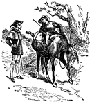 A scene from the story, <em>Robin Hood and His Merry Men.</em>