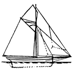 A Cutter sailing ship.