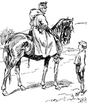 A scene from the story, <em>The Little Lombard Sentinel</em>.