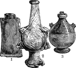 A vessel usually made out of leather, wood or earthen materials.