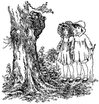 A scene from the story, <em>How the Children Saved the Bears</em>.