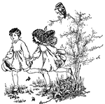 A scene from the story, <em>How the Children Saved the Bears</em>.