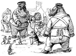 A scene from the story, <em>When The Animals Were At War</em>. The spy was caught.