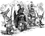 A scene from the story, <em>When The Animals Were At War</em>. They shot all their powder away.