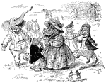 A scene from the story, <em>The Animal's Picnic</em>.
