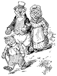 A scene from the nursery rhyme, <em>His First Pair</em>.