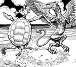 A scene from the story, <em>The Mock Turtle's Song</em>.