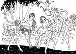A scene from the story, <em>The Labors of Hercules</em>.