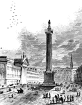 The Nelson Monument, Sackille Street, Dublin.