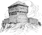 A blockhouse for soldiers.