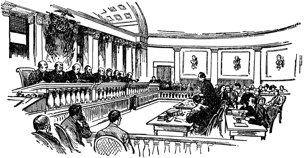 court clipart black and white