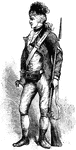 An American Rifleman from 1780.