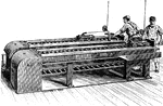 A drawing bench used to make coins.