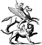 "After the conquest of the Chimaera, Bellerophon was exposed to further trials and labors by his unfriendly host. but by the aid of Pegasus he triumphed in them all." &mdash;Bulfinch, 1897