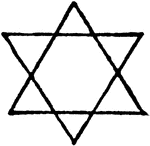 An emblem seen the world over in decoration, especially in synagogues. It is common in the Caucasian and Turkoman products, especially in the form of the elongated eight-pointed star. This eight-pointed star in the centre of an octagon is said to have represented the Deity of the ancient Medes. In all probability the six-pointed star was an adaptation of the Shield of David. It is supposed to have been symbolic of divinity. To it may be traced scores of Turkish patterns.