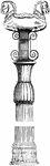 "Column with spiral ornament from Persepolis." &mdash;D'Anvers, 1895