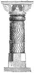 "Pillar in Hindu temple." &mdash;D'Anvers, 1895
