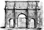 "The vast Arch of Constantine owes much of its interest to its sculptures having been borrowed from a Trajan monument of earlier date." &mdash;D'Anvers, 1895