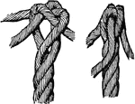 A three stranded crown knot.