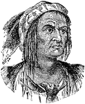 An Indian chief of the Shawnees, born near the site of Springfield, Ohio, about 1768; slain Oct. 12, 1813.