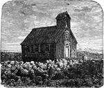 A Lapland Church. Lapland is the name of the cultural region traditionally inhabited by the Sami people.