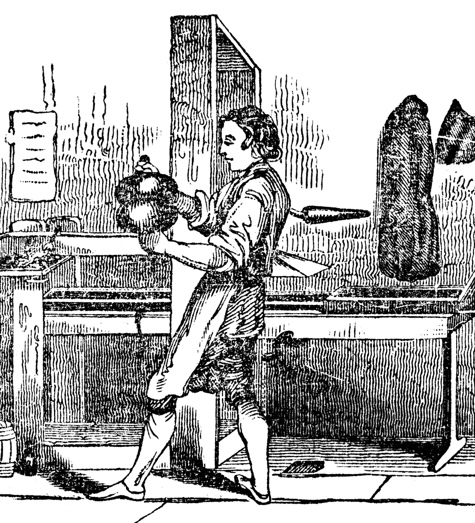 colonial printing press clipart