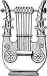 A stringed musical instrument well known for its use in Classical Antiquity.