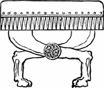 In the Roman Republic, and later the Empire, the curule seat was the chair upon which senior magistrates were entitled to sit, including dictators, masters of the horse, consuls, praetors, censors, and the curule aediles. he curule chair was traditionally made of or veneered with ivory, with curved legs forming a wide X; it had no back, and low arms. The chair could be folded, and thus an easily transportable seat, originally for magisterial and promagisterial commanders in the field, developed a hieratic significance, expressed in fictive curule seats on funerary monuments, a symbol of power which was never entirely lost in post-Roman European tradition. Sixth-century consular ivory diptychs of Orestes and of Constantinus each depict the consul seated on an elaborate curule seat with crossed animal legs.