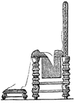 This illustration shows an ornamental chair.
