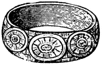 This illustration shows an ancient ring from Korsabad.