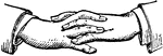 This diagram shows a hand gesture that represents carelessness.