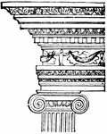 One of the three orders of classical architecture. It originated in the mid-6th century BC.