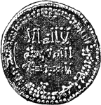 The name of a gold coin issued by the califs of Damascus: it was also applied to the gold coins of various Arab dynasties and soon became the generic term of all arab gold coins.