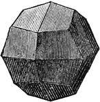 A solid belonging to the isometric system, with 24 trapezoidal planes. It is the parallel hemihedral form of the hexoctahedron.