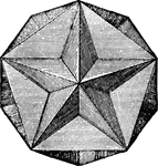 A regular solid each face of which has the same boundaries as five covertical faces of an ordinary icosahedron.
