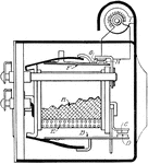 Sectional view showing details of Dyneto regulator-cut-out.